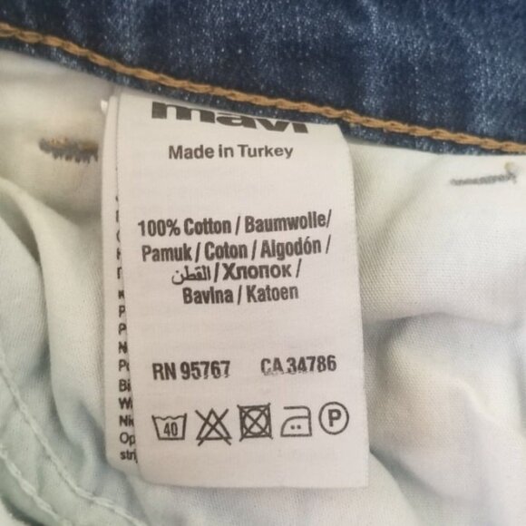 Mavi ADA Sexy Boyfriend Distressed Blue Denim Jeans 26 Womens Casual Style - Picture 7 of 8